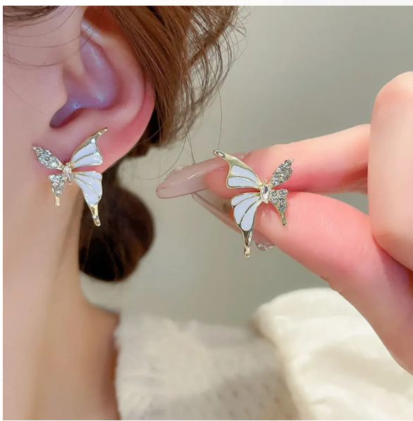 White stone korean butterfly
